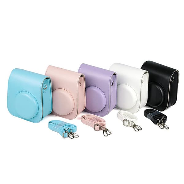 Case kamerafodral Väskhållare PU-läder för instax Mini 11 White