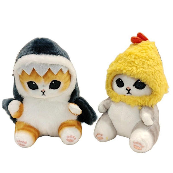 Mub- Cute Shark Cat Fried Shrimp Cat Plush Doll Pendant Dolls Beautiful Room Car Bag Decoration For Gifts Keychain 14#33CM 13-33CM