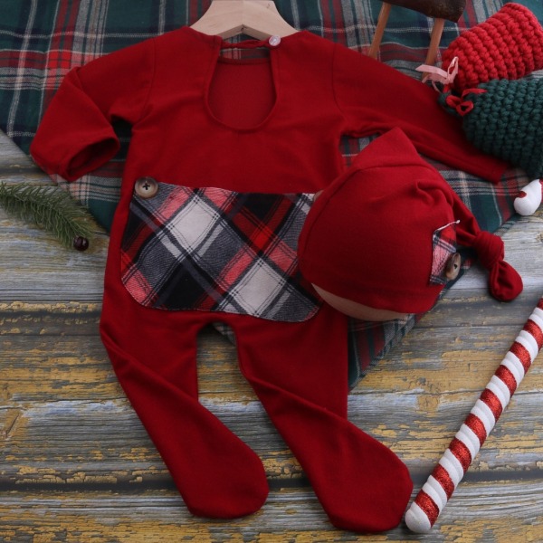 Jul Nyfödda Kläder Jul Nyfödd Fotografi Kläder Nyfödda Julfotografi Kläder för pojkar och flickor