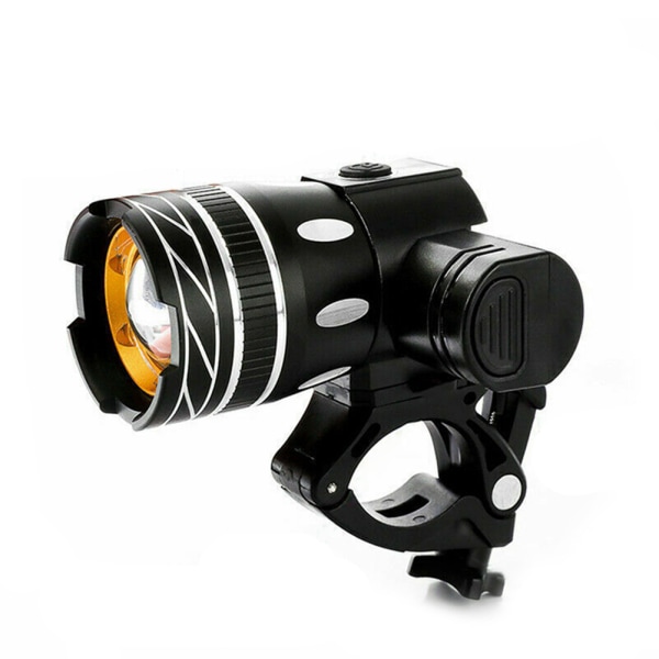 USB genopladeligt sæt Cykel Front LED Zoombar pandelampe Lampe Genopladelig as show