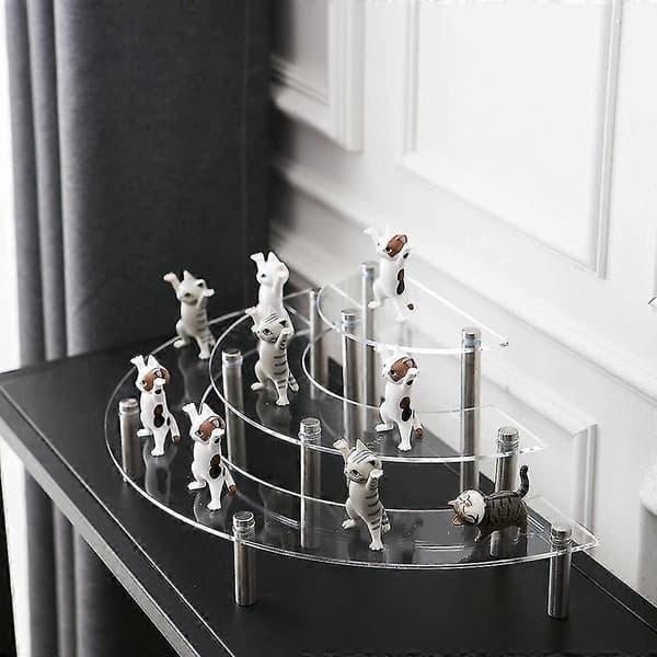 Transparent Avtakbar Akryl Kakeutstillingsstativ For Rund Cupcakeholder Bryllup Bursdagsfest De