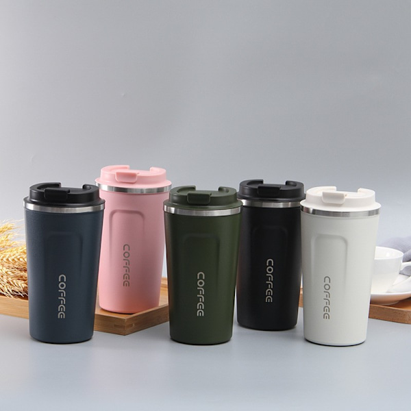 Rostfritt stål dubbellager kaffemugg mugg mugg mugg White