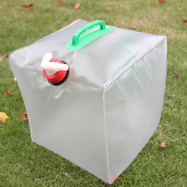 1 ST Foldbar drikkevandspose Udendørs camping 20L