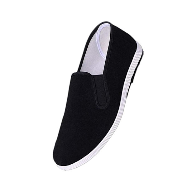 Kinesiske traditionelle Kung Fu Kampsport Tai Slipper Sko Black 43 Size
