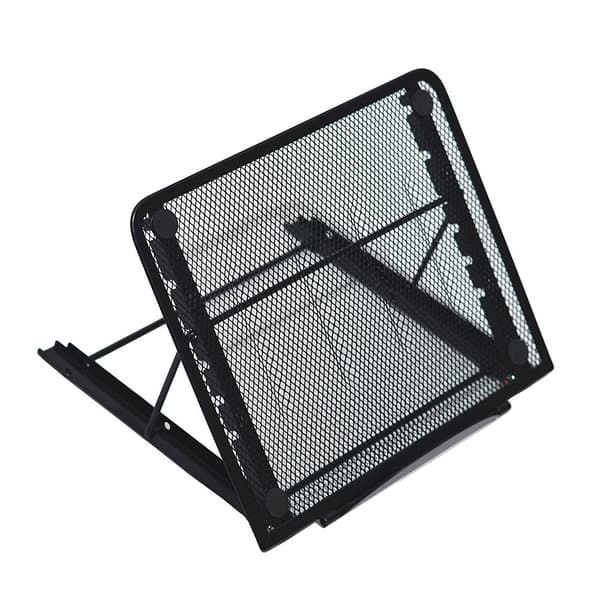 Bærbar computerstander, foldbar bærbar ventileret desktop laptopholder,