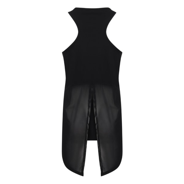 Tombo Dame/Dame Åben Ryg Vest Sort Black XL