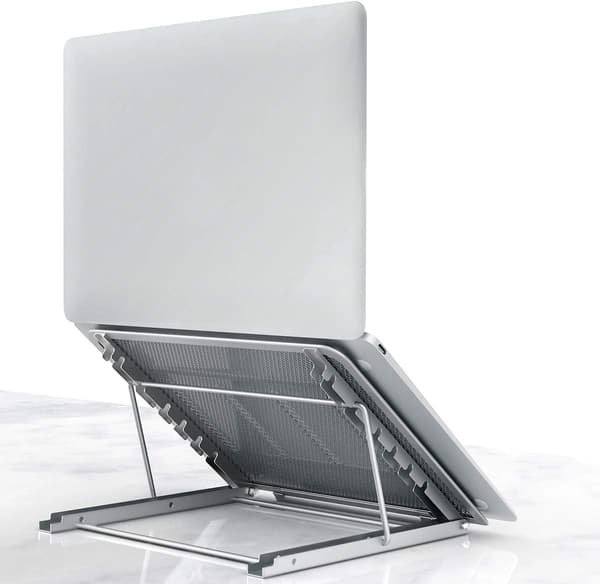 Laptopställ för surfplatta, hopfällbart bärbart ventilerat skrivbordsställ för laptop