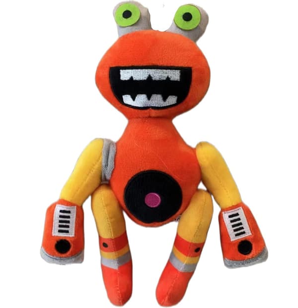 28cm - Min sångande monster - Orange stor mun