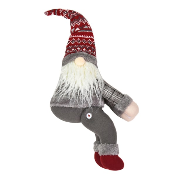 Söt julgran Topper Gnome plyschleksaker Unik julfest Hem dekorativ docka gray