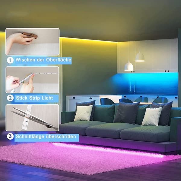 ##/LED-nauha LED-televisio taustavala Musiikin synkronointi RGB Bluetooth-sovellus##/