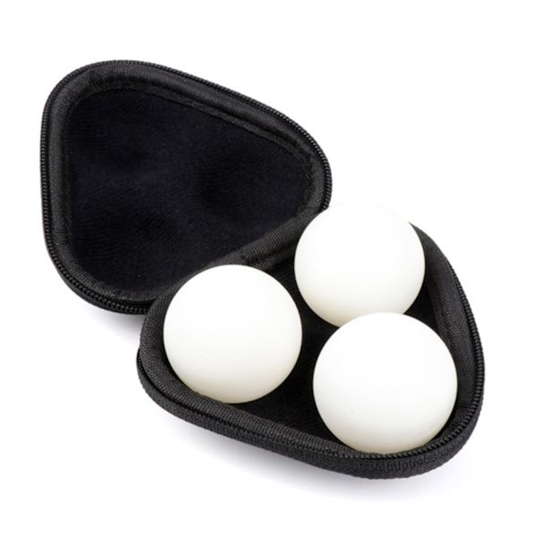 Utsökt bordtennisboxbehållare 3 pingisbollar Förvaring för case måste ha föremål för idrottare utomhus inomhussport Blue