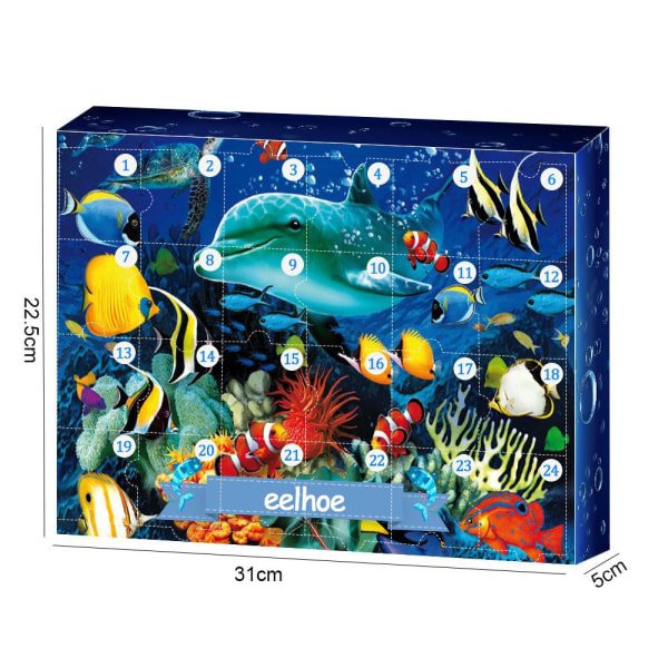 Undervattensdjursmodell Christmas Blind Box Undervattensvärlden