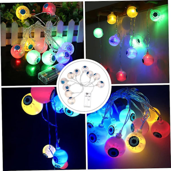 String Halloween Lys Halloween Øjeæble Lys Led Lys String Indendørslys til Dekoration 6m