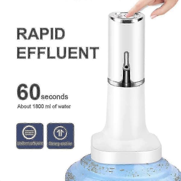 1200mah USB-laddning Trådlös Bärbar Elektrisk Automatisk Vattendispenser Vattenpump För Smar