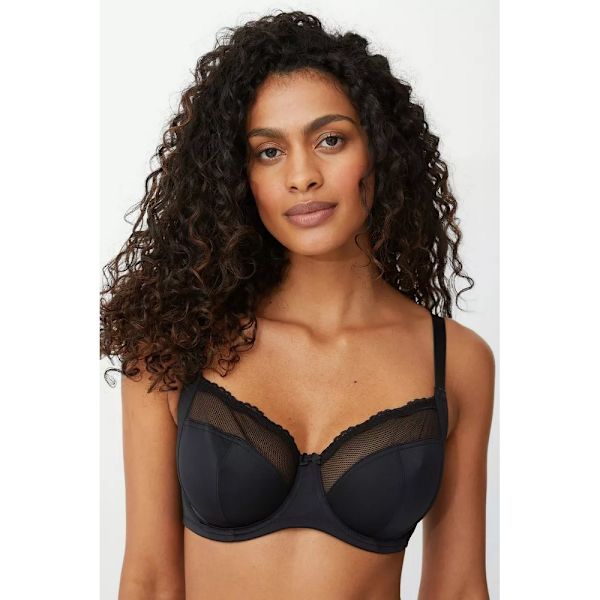 Underbar BH med print för kvinnor/damer (förpackning med 2)  Svart/W Black/White 32E