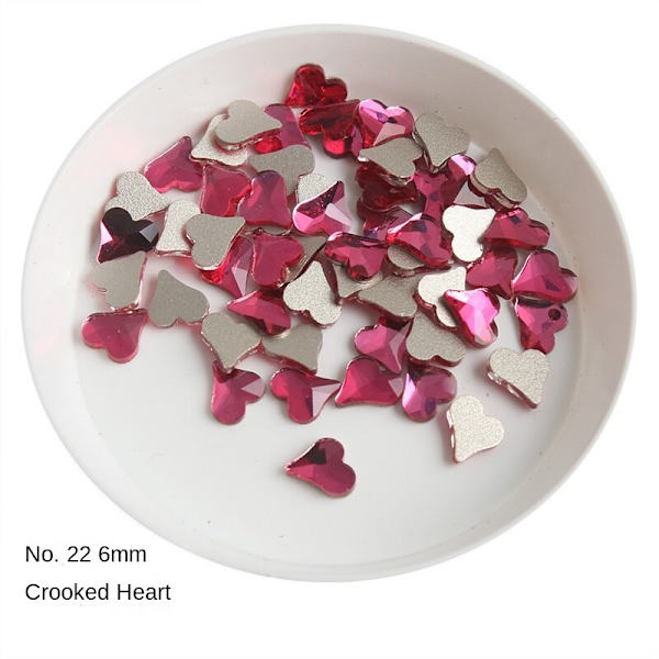 Negledekorationer til Nail Art Bundbor Rose Series Glasbor Love Diamond 29# 22#