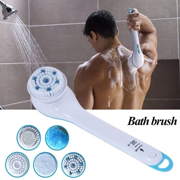 5 i 1 Rengöring Duschborste Bath Spin SPA Massager without battery