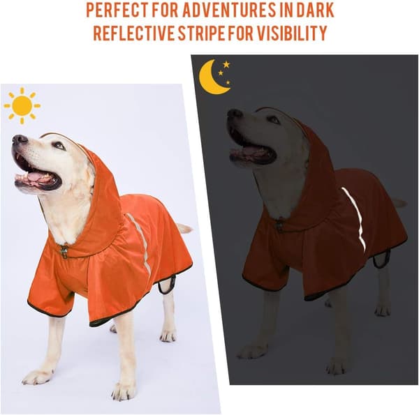 Dog Raincoat Stor Pet Waterproof Coat Regnjacka
