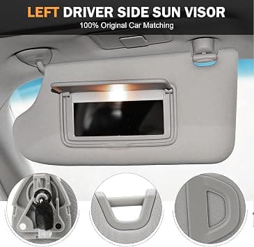 Solskydd vänster förarsida för Nissan Altima 2013 2014 2015 2016