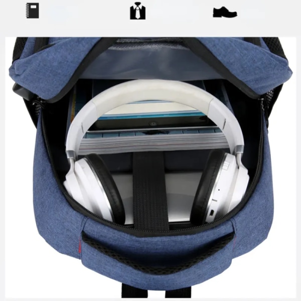 Vattentät ryggsäck för män Ultralätt ryggväska -1 Black