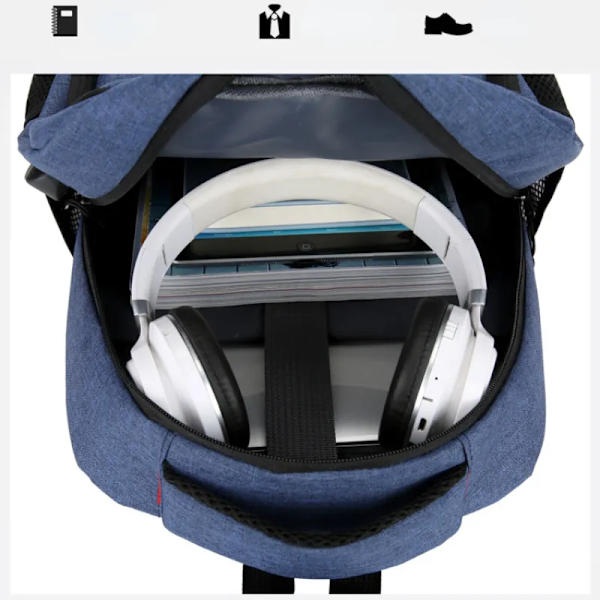 Vattentät ryggsäck för män Ultralätt ryggväska -1 Blue