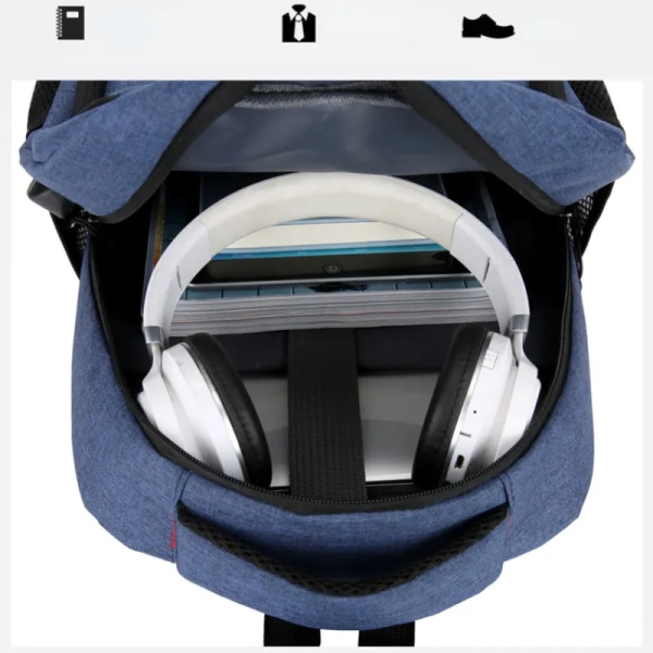 Vedenpitävä reppu miehille, ultrakevyt reppu Blue
