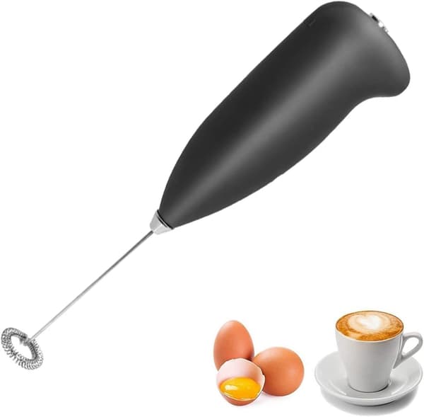 Automatisk melkeskummer, eggepisker, mini visp i rustfritt stål