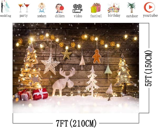 Julbakgrund 1,5x2,1m