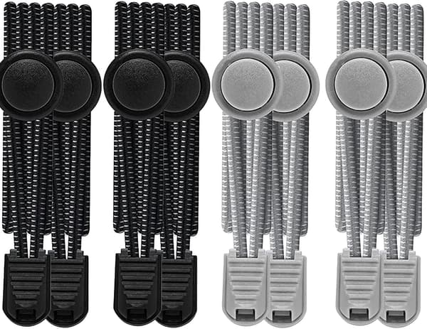 4 Par Selvlåsende Elastiske Skolisser, Skolisser for Sneakers