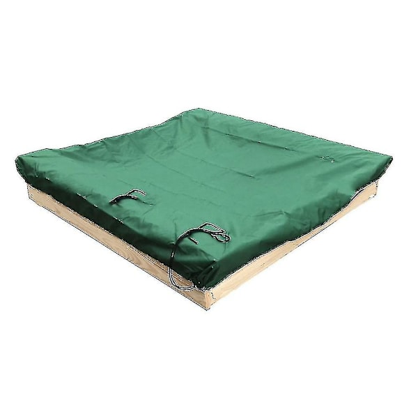 Dammtätt skydd Sandbox Cover Vattentätt Sandlåda Pool Cover Green 120*120