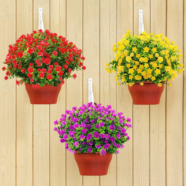 Konstgjorda blommor utomhus falska blommor för dekoration UV-beständig Ingen blekning