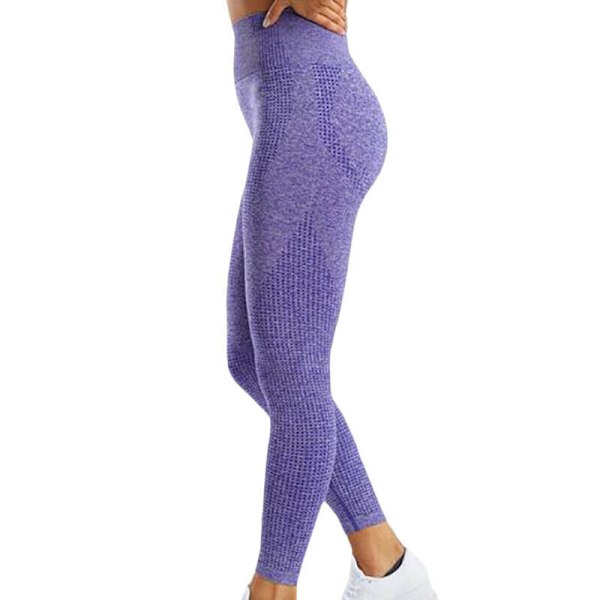 Dame Høj Talje Yoga Leggings Løb Sport Gym Bukser Træning wine red S