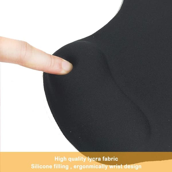 Kontormusemåtte med Gel Håndledsstøtte - Ergonomisk Gaming De