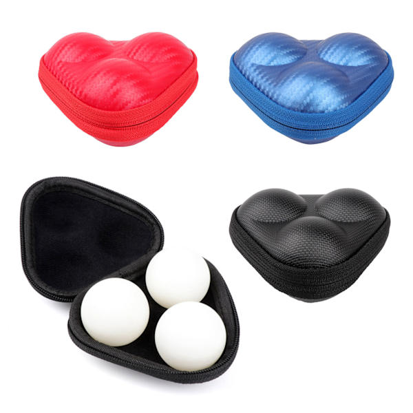 Utsökt bordtennisboxbehållare 3 pingisbollar Förvaring för case måste ha föremål för idrottare utomhus inomhussport Blue