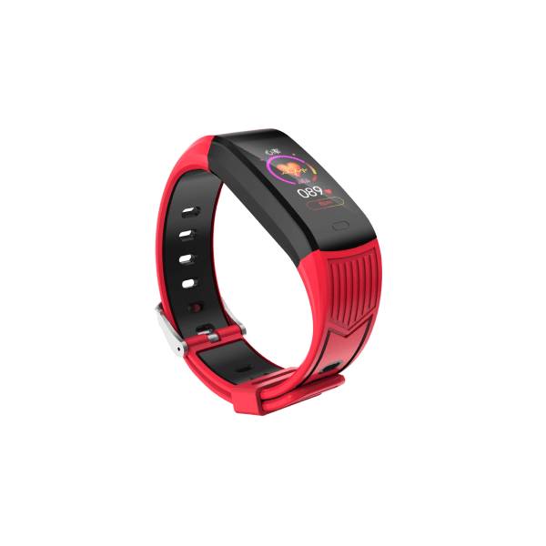 Smart armband pulsdetektering väder musik sport red