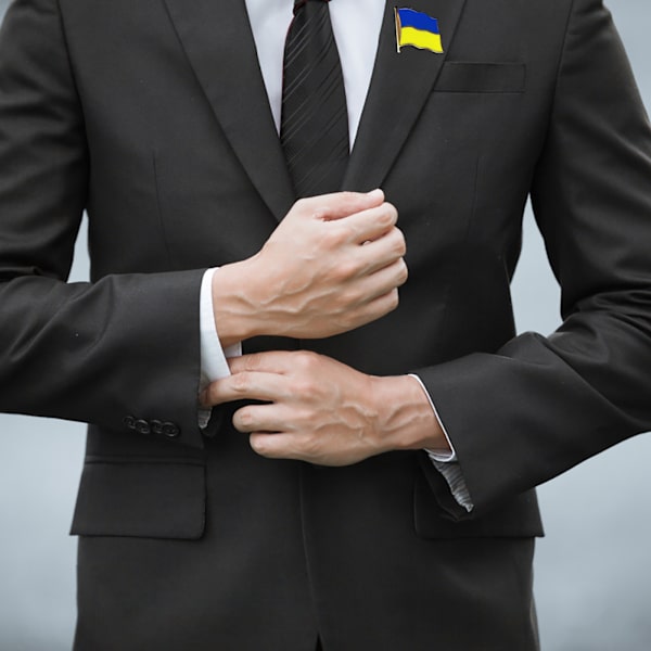 Ukrainan lipun rintamerkit metallia UA Ukiain heiluttavat lipun rintamerkit Ua isänmaallinen merkki hattu rintamerkki vaatteet reppu Brooc