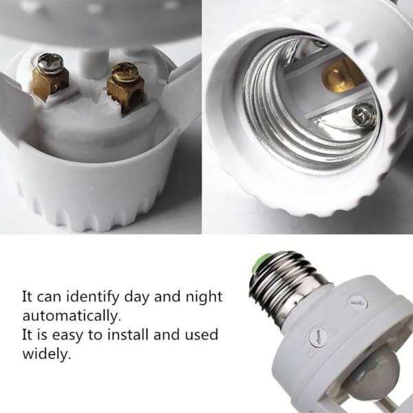 Menneskekroppens bevægelsessensor LED-lampe med kontrolkontakt
