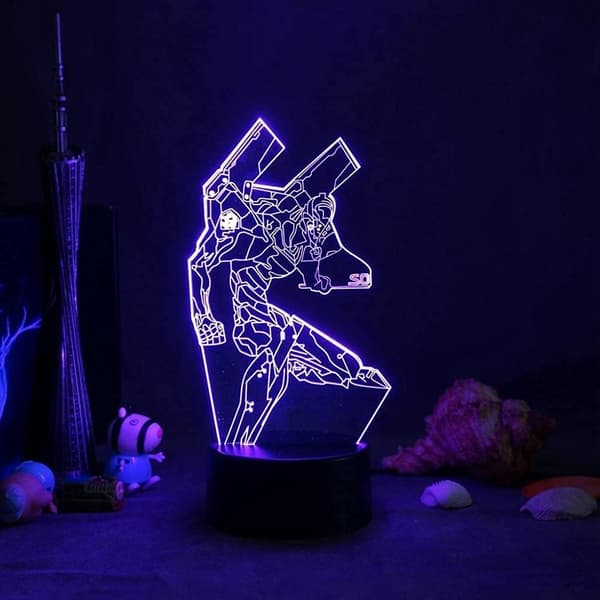 3D Illusion Lampe Anime Lys Figur 3D Natlampe Anime Nov