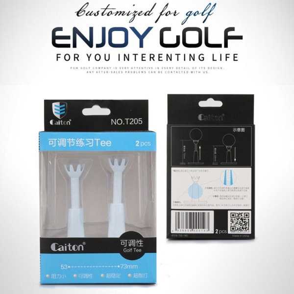 2PCS Golf Tees Golfhållare träningsverktyg