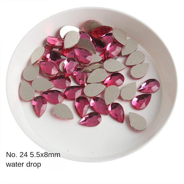 Negledekorationer til Nail Art Bundbor Rose Series Glasbor Love Diamond 29# 24#
