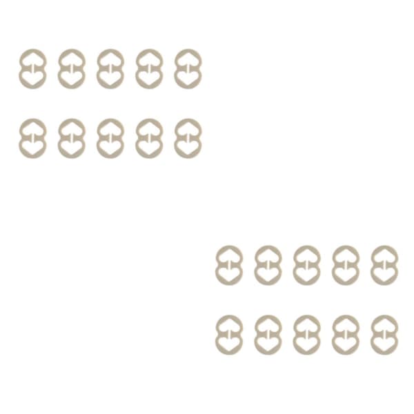 1/2/3/5 10 stk Dame BH Stropp Klips Erstatning Jenter Damer Skin Color 2PCS