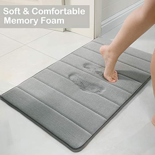 Memory Foam Baderomsmatte, 20\"X32\" Sklisikker Badematte, Myk Absorberende
