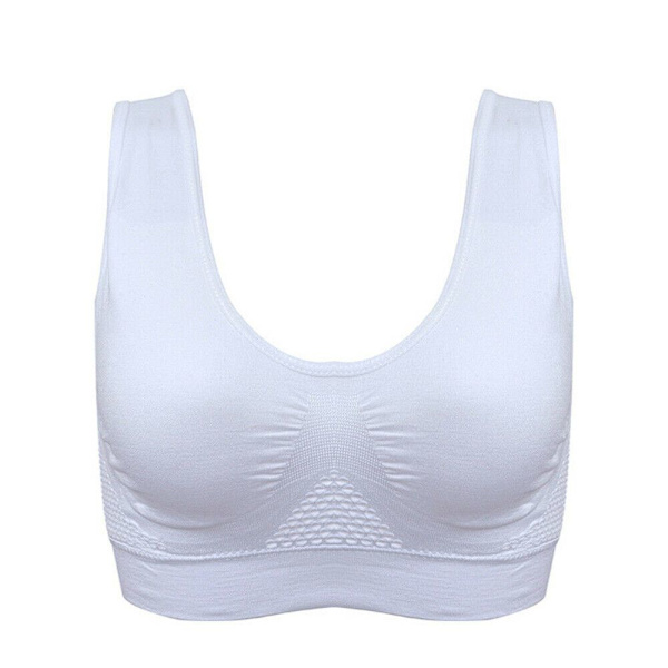 Sports-BH Push-Up-vest Stødsikre undertøj SORT S