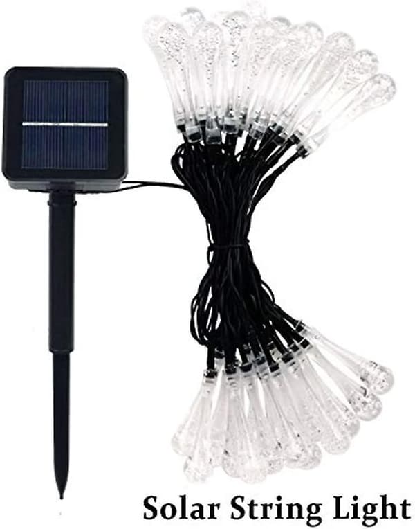 6,5 Meter 30 Led Solar Powered Utomhus Led String Lights 8 Lägen Dekorativt För Trädgård Patio Hem