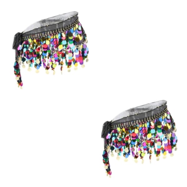 1/2/3 Dampaljetter Perler Magdansskjørt Hoftesjal 2Set