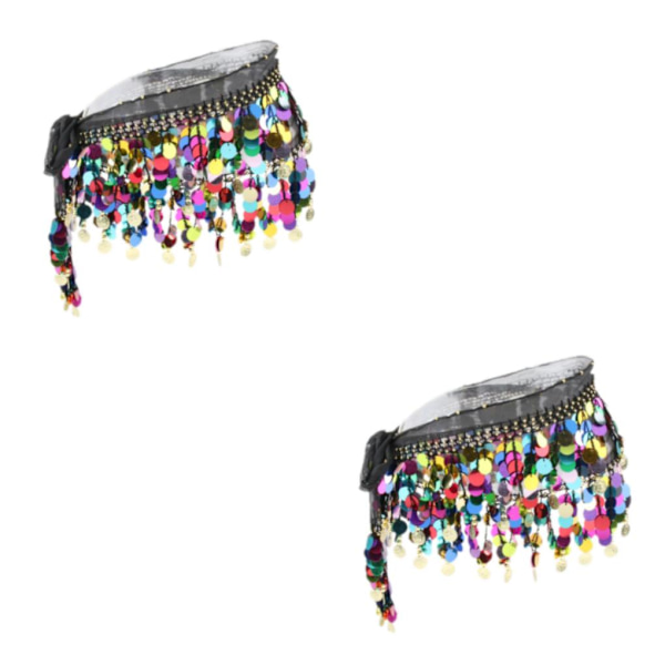 1/2/3 Dampaljetter Perler Mavedanseskørt Hoftetørklæde 2Set