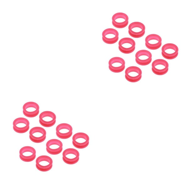 1/2/3/5 10x Barber Frisør Saks Fingerring Rose Red 10 pcs 2PCS