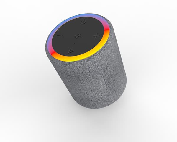 Vanntett Bluetooth-høyttaler for utendørs bruk - Grå, Cylinder Dazzle Mini