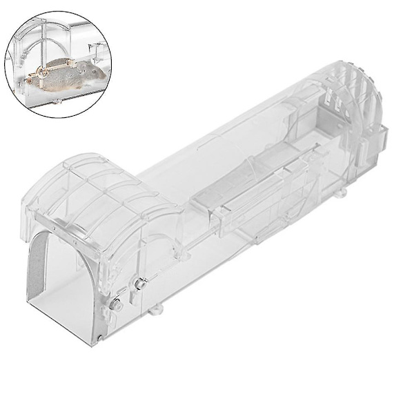 1st Musfångare Gnagarfälla För Möss Automatisk Lås Musfälla Helt transparent