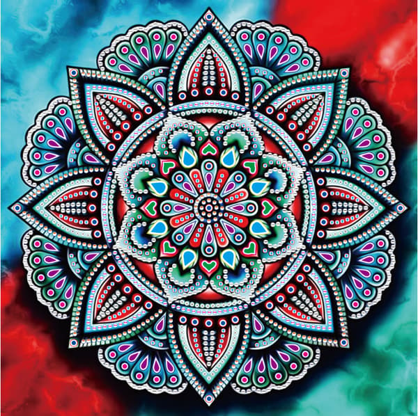 30x40cm 5D DIY Diamantmaling Full, Bohemsk Samling#H, DIY Di